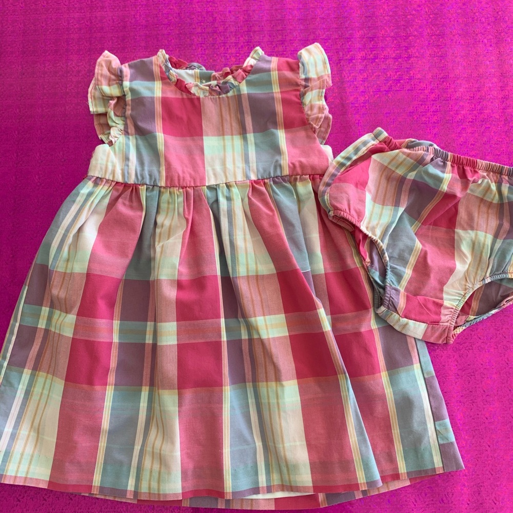 Chaps 12 month dress. New condition